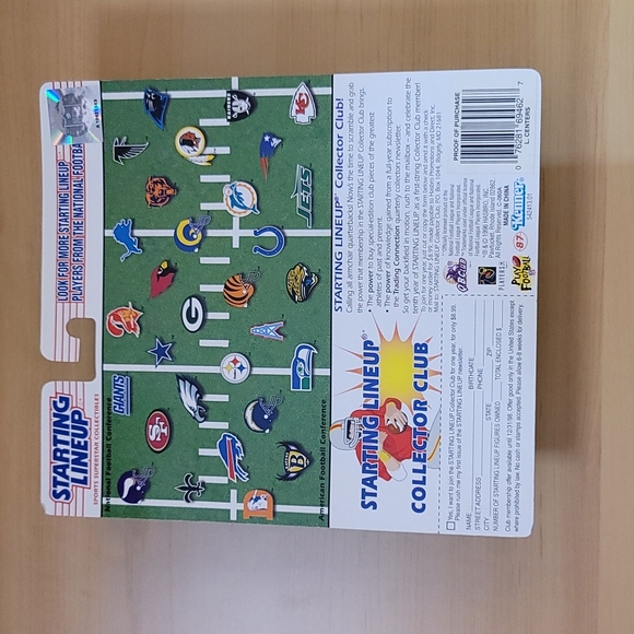 NFL Larry Centers RookieStarting Lineup Football 10th Year 1997 EditionBrandNew - Picture 2 of 4